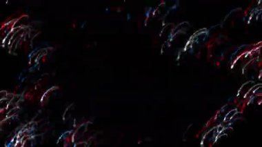 4k Splash havai fişek, blister patlama parçacık festivaller yıl arka plan nokta..