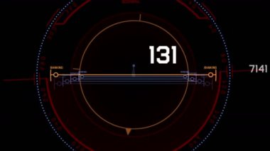 4 k Radar Gps sinyali teknoloji perde göstermek, bilim bilim-kurgu veri bilgisayar gezinti