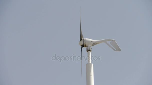 Windturbine en nieuwe macht energie. — Stockvideo
