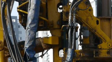 Delme makineleri, şehir Binaları İnşaatı.