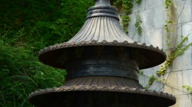 Çin din buhurdan demir Kulesi, oryantal öğeleri Tapınağı yazıtları.