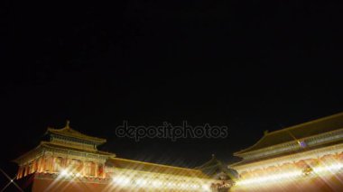 Pekin Yasak Şehir ve Muhteşem Saray Panoramisi. Büyük Duvar savaş alanı.