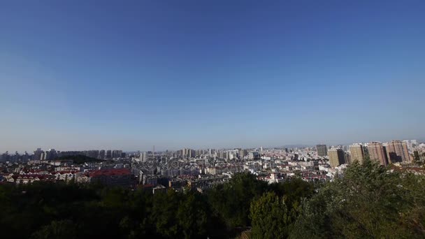 Mit Blick auf das panoramische China urban. — Stockvideo