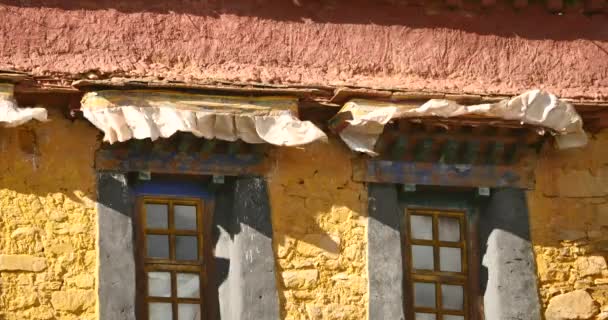 Temple 4k lhassa pabangka, Tibet . — Video