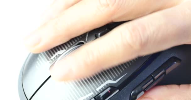 4k close up of Computer Mouse. — Stock Video