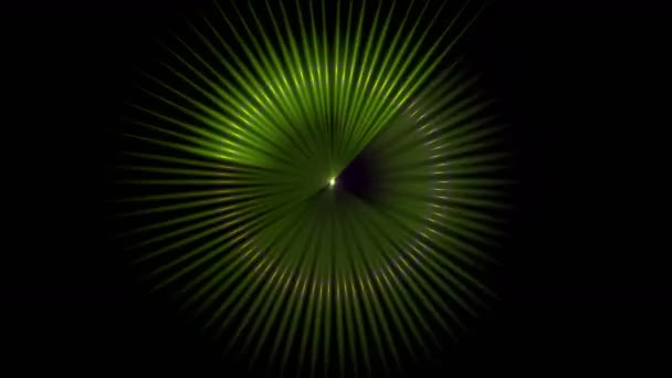 4 k kuchenka mikrofalowa halo wzór, neon impuls nauki promieniowania przyszłą energii danych skanowania. — Wideo stockowe