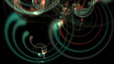 4 k soyut sarmal curl eğrisi, çizgili girdap çizgiler, siklonlar Rüzgar tüneli neon.