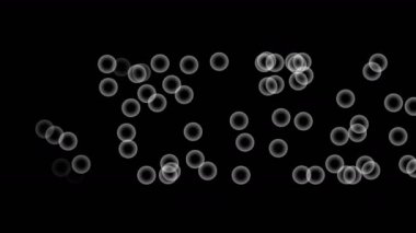 4 k akan daire noktalar arka plan, gen küre granül sporlar, hücre veri