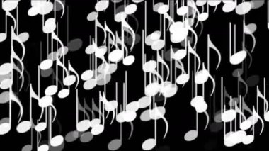 4 k müzik notlar arka plan, sembol melodi melodi ses, romantik sanatsal Senfoni