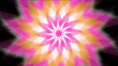 4 k Özet anlamak dişli çiçek desen arka plan, ışık alan, yel değirmeni enerji.