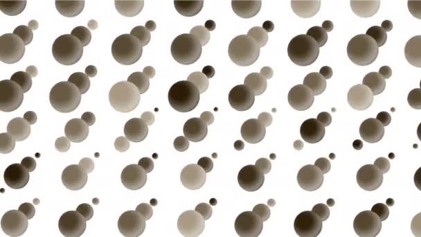 4k Table tennis balls egg droplets drops background,printing weaving backdrop. — Stock Video