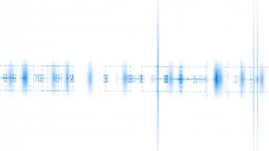 4 k iş dijital matris ışık karakter, ışınları satırları sayı kodlama çapraz ateş.