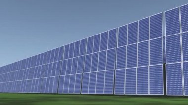 4 k güneş panelleri, yeşil ücretsiz temiz enerji.