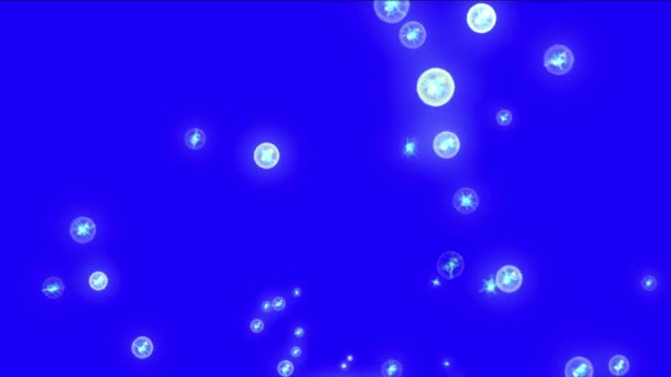4k Bulle abstraite bulle ronde points espace particule arrière-plan, lumière de la poussière 