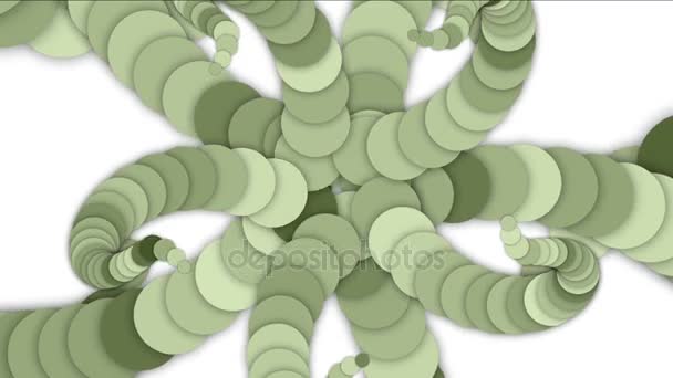 4k Abstract round circle flower pattern,star chain,rope knot,whirlpool vortex. — Stock Video