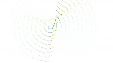 4 k kabaran örgü noktası dalga satır arka plan, müzik ritim noktalar zemin