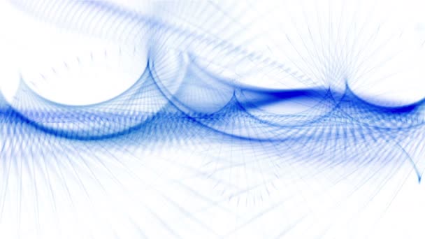 4k Абстрактні лінії кривої фентезі мистецький фон, всесвітня космічна наукова фантастика . — стокове відео