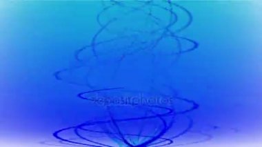 4 k altın sarmal Yangın hattı duman, enerji sinyalleri, sıcak kızdırma ritim titreşim dalga.