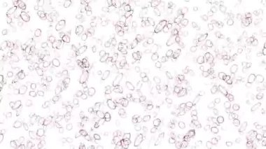 4 k soyut damla su sıvı oval arka plan, damlacık nokta nokta fasulye kabarcık.