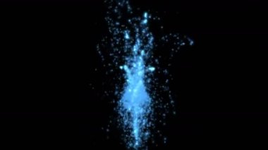 4 k soyut su kabarcıkları havai fişek arka plan, sualtı sıvı partikül sıçrama