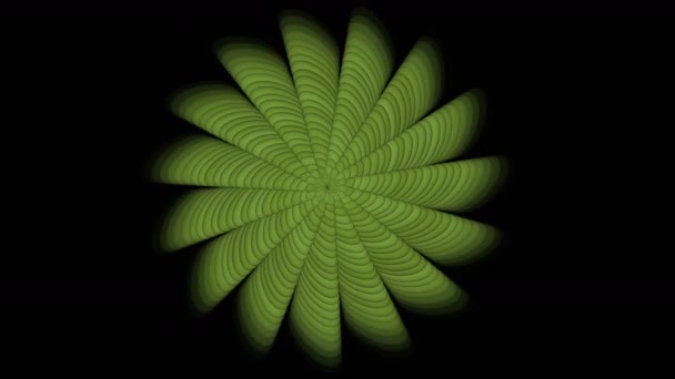 4k Abstratct petali floreali motivo floreale, sfondo piante, geometria frattale . — Video Stock