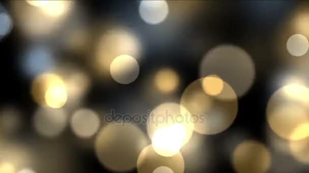 4k Fuegos artificiales abstractos luz puntos fondo, partículas de burbuja, esporas de bacterias . — Vídeo de stock