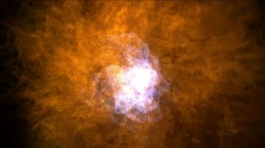 4 k patlama magma enerji, bulutlar sis sıçrama duman, yangın gaz havai fişek parçacıklar