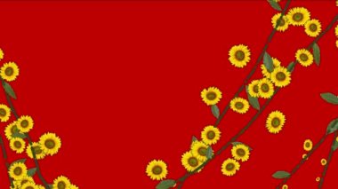 4 k artan bahar daisy kış Yasemin çiçek dalları bitki örtüsü bitki.