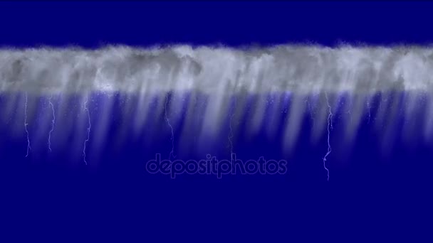4k Cloud rain rainstorm lightning weather. — Stock Video