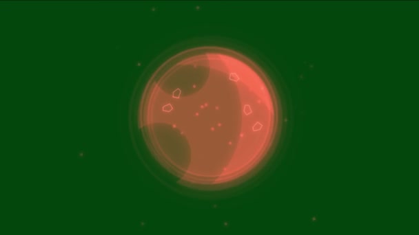 impulsion d'onde de choc de boule de verre d'explosion de puissance 4k .