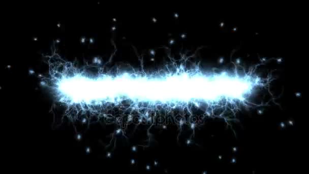 4 k 粒子射线激光焰火，闪电磁，激光抽象背景. — 图库视频影像