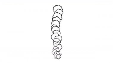 4 k Fireworks duman, kirliliği hava gazı, volkanik çıkmamış yanık kaza arka plan.