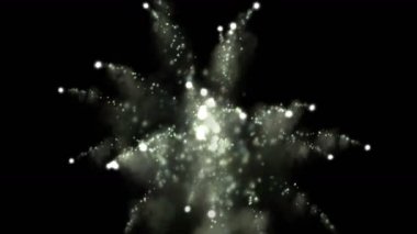 4 k fişekleri patlama kazalar havai fişek, enerji parçacıkları toz arka plan duman..