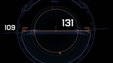 4 k Radar Gps sinyali teknoloji perde göstermek, bilim bilim-kurgu veri bilgisayar gezinti