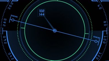 4 k Radar Gps sinyali teknoloji perde göstermek, bilim bilim-kurgu veri bilgisayar gezinti