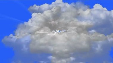 4 k fırtına bulutları gaz duman, gök gürültüsü yıldırım haze gökyüzü, arka plan atmosfer sis