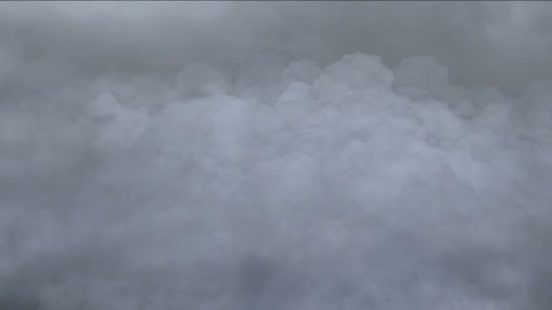 4k Nubi di tempesta nebbia gas fumo, inquinamento foschia cielo, atmosfera tempo sfondo — Video Stock