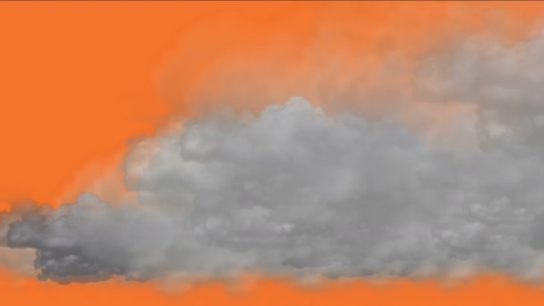 4 k 风暴云薄雾气体烟雾，污染阴霾的天空，黄昏日落日出背景 — 图库视频影像