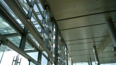 Lüks alışveriş merkezi cam ev, hall, Kulesi, bakan, tencere, moda, servet, güneş, gölge.