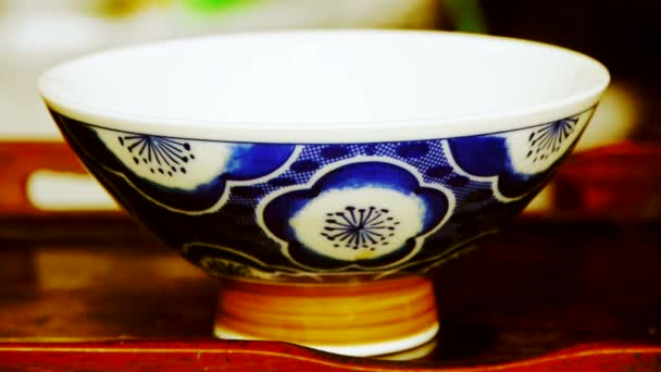 Tekanna hälla te, gamla seder av leisure.china,japan,water. — Stockvideo