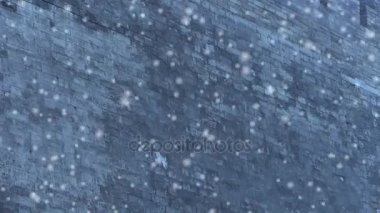 Antik kentin büyük duvar dokusu kış snow.roof yasak şehir Sarayı'nın içinde. Biz