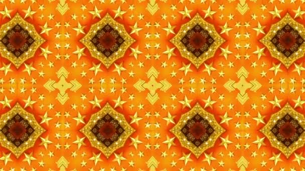 Hermosa Asia chino oriental tradicional pattern.four fractal consecutiva ka — Vídeo de stock