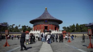 Çin-Eyl 08, 2017:Temple Beijing.China'nın Kraliyet antik Mimarlık.