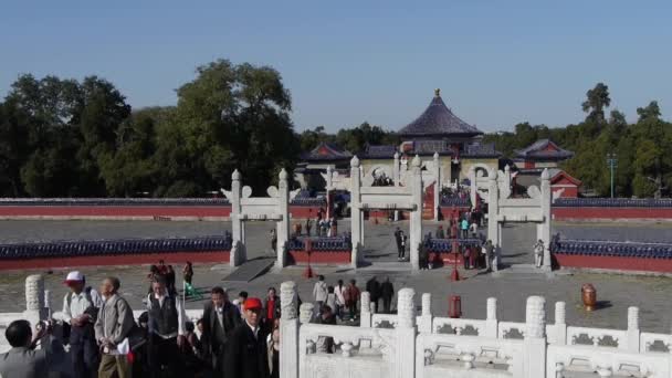 Κίνα-Σεπ 08, 2017:Beijing λατρεία βωμό, Βασιλική αρχαίας αρχιτεκτονικής της Κίνας. — Αρχείο Βίντεο