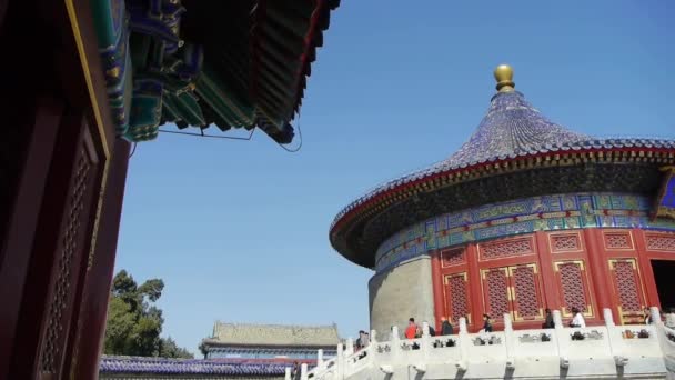 12 oktober, 2017:Temple in Beijing.China de Koninklijke oude architectuur. — Stockvideo