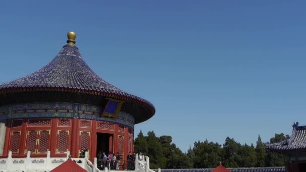 Oct 16,2017: Templo en Beijing. La arquitectura antigua real de China . — Vídeo de stock