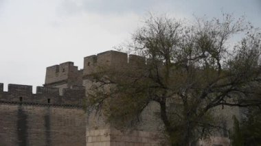 Duvar siperlerden Çin Seddi, Çin antik mimari, kale.