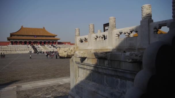 Forbidden city,China's royal architecture. — Stock Video