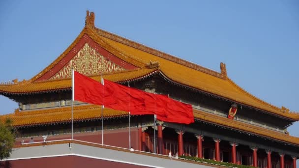 Beijing Tiananmen, China Centro político. — Vídeo de stock