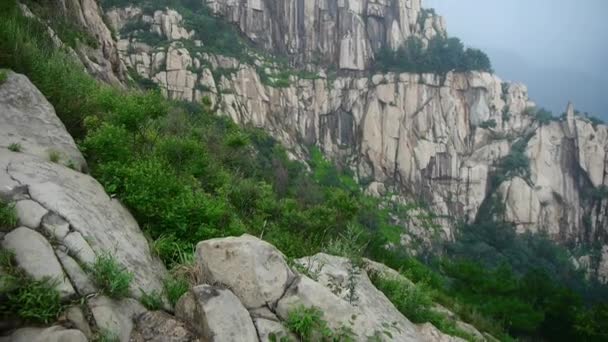 中国的泰山崖. — 图库视频影像